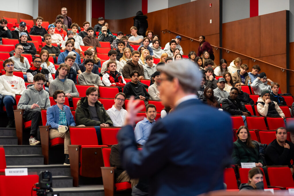 Declan Hill, PhD, delivers a powerful keynote at Huron’s President’s SPARK Speaker Series