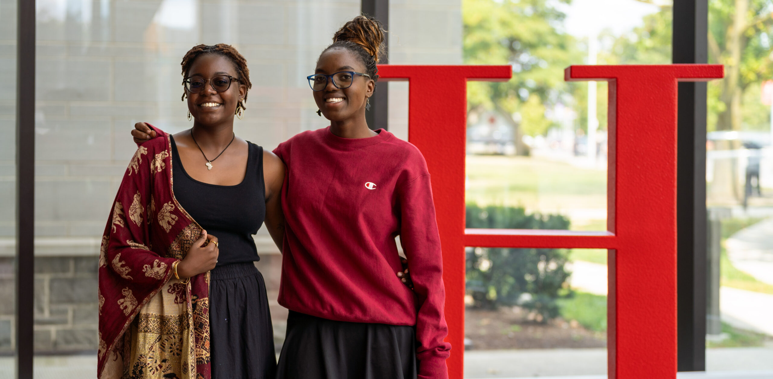 Weston International Scholars, Tyra and Nantume from Uganda